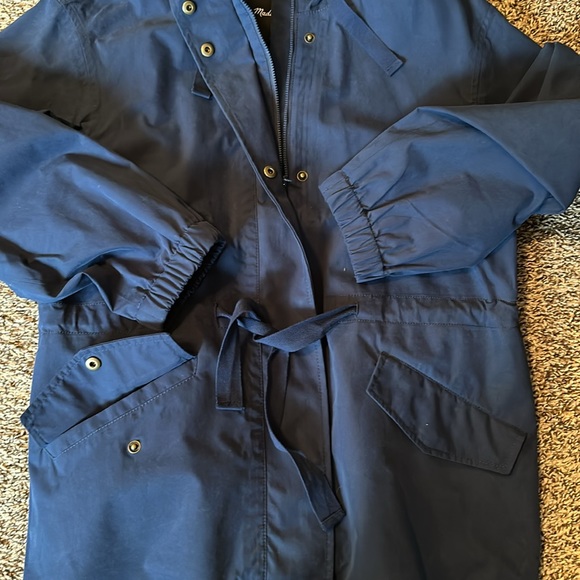 Madewell Navy Rain Jacket - Picture 2 of 6